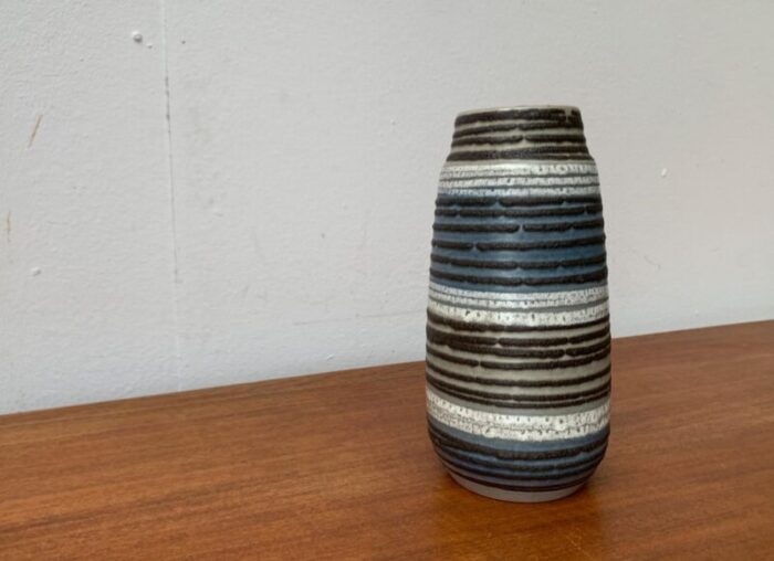 mid century west german pottery wgp fat lava vase from scheurich 1960s 6