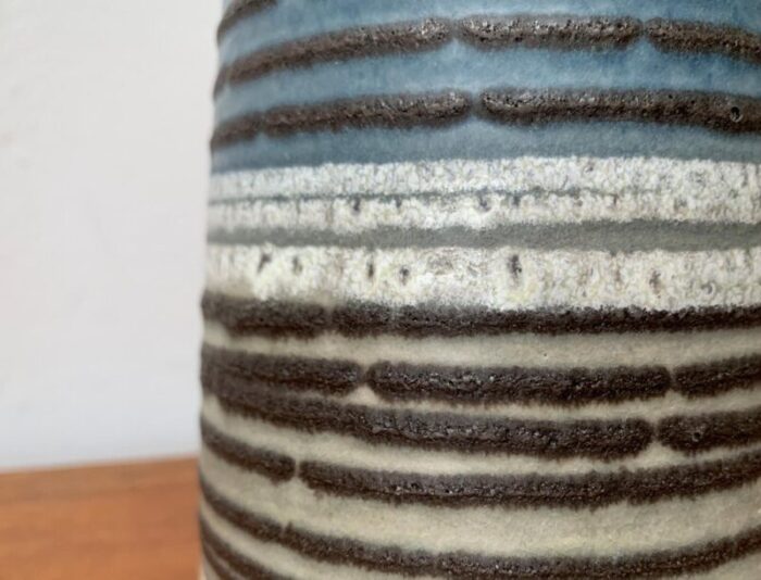 mid century west german pottery wgp fat lava vase from scheurich 1960s 8