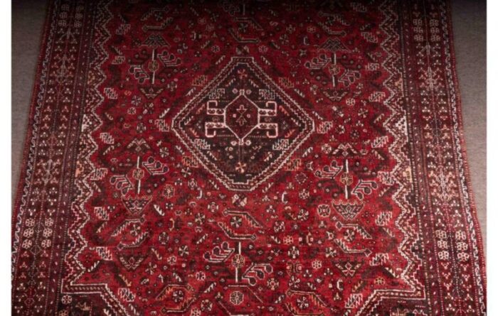 middle eastern rectangular rug in wool 2 1