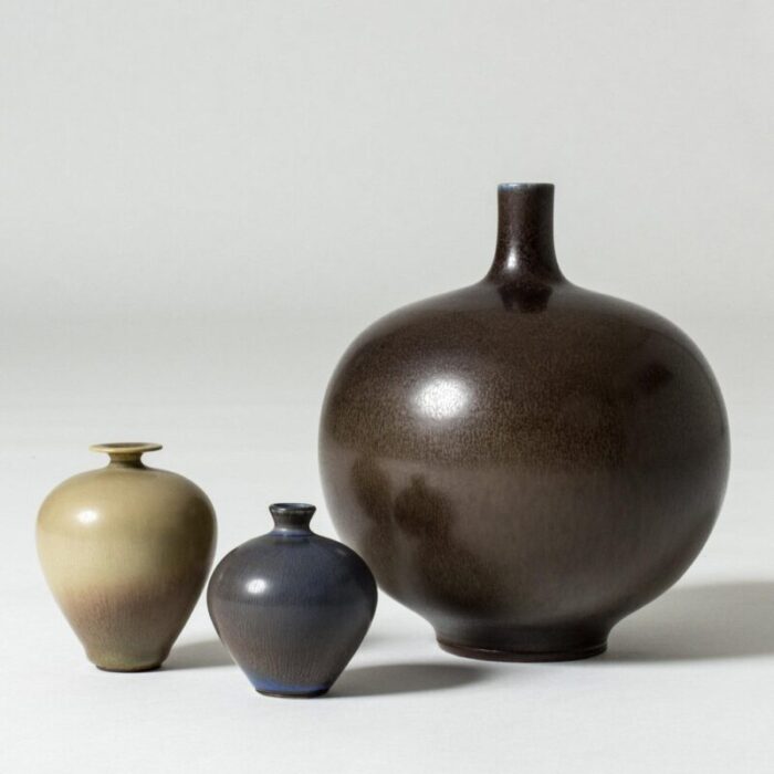 miniature stoneware vase by berndt friberg for gustavsberg 1950s 7