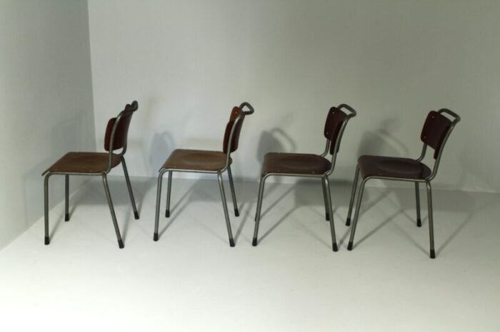 model 106 chairs by w h gispen for delft 1950s set of 4 3427