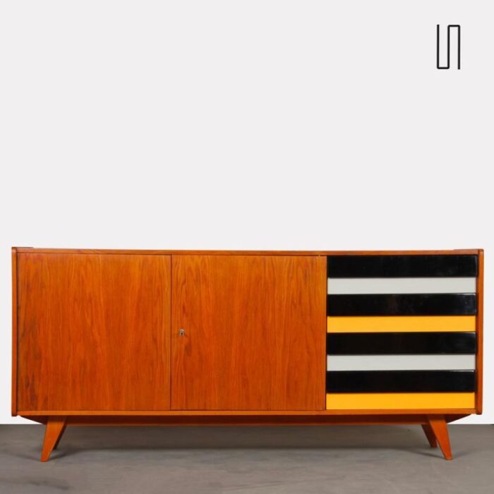 model u 460 oak sideboard by jiri jiroutek 1960s 4612