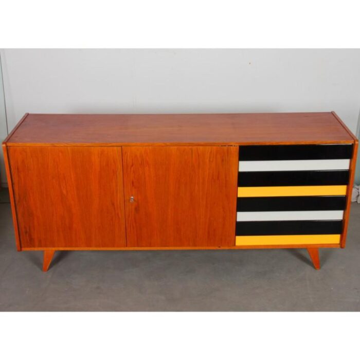 model u 460 oak sideboard by jiri jiroutek 1960s 9007