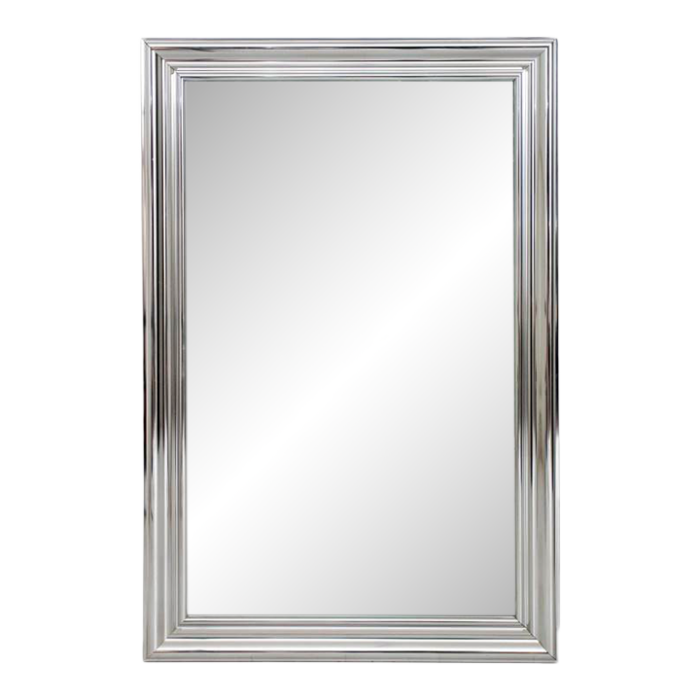 modern chrome rectangular wall mirror 2880