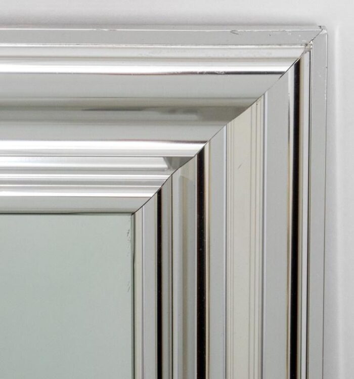 modern chrome rectangular wall mirror 4300