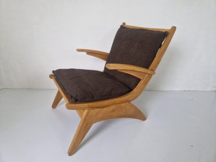 modernist oak easy chair by jan den drijver 1940s 2966