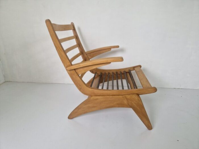 modernist oak easy chair by jan den drijver 1940s 3391