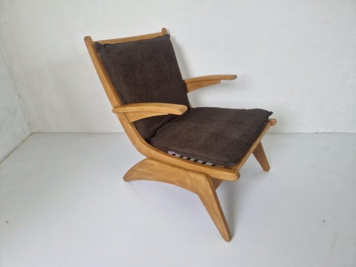 modernist oak easy chair by jan den drijver 1940s 5160