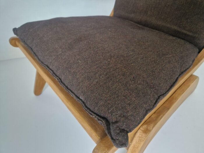 modernist oak easy chair by jan den drijver 1940s 6083