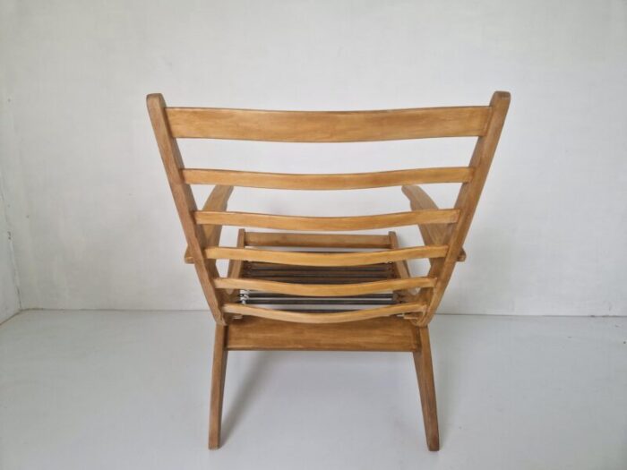 modernist oak easy chair by jan den drijver 1940s 9226