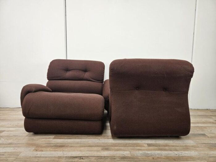 modular fabric sofa with five seats 1970s set of 5 1664