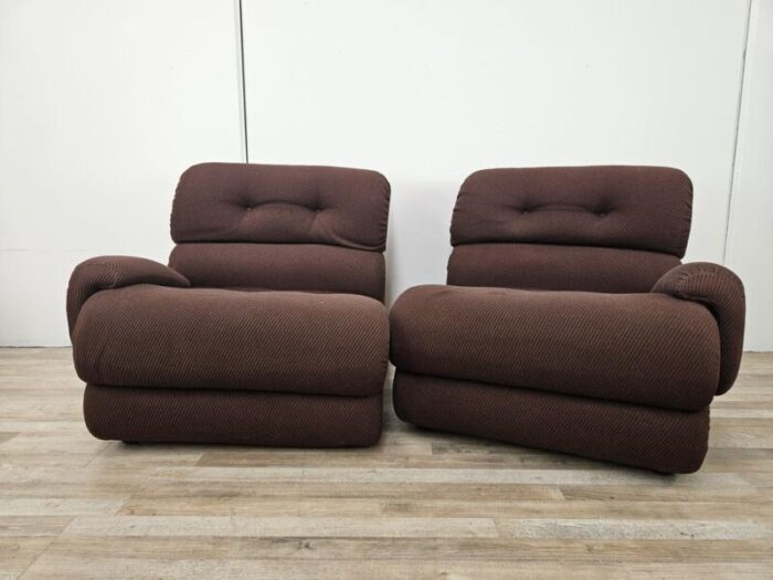 modular fabric sofa with five seats 1970s set of 5 2155