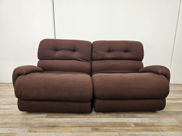 modular fabric sofa with five seats 1970s set of 5 2308