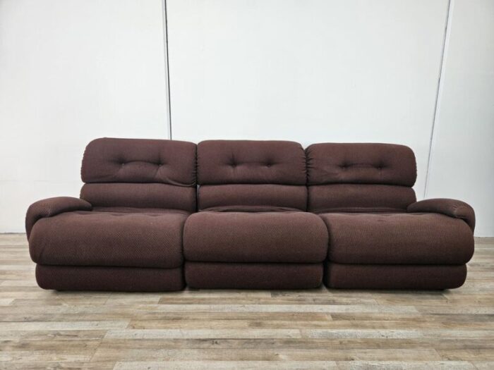 modular fabric sofa with five seats 1970s set of 5 6856