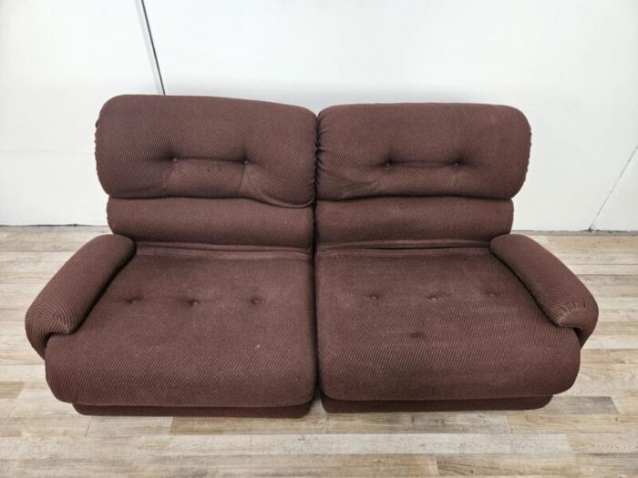 modular fabric sofa with five seats 1970s set of 5 9122