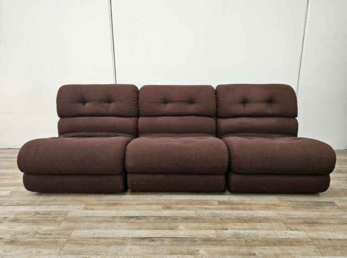 modular fabric sofa with five seats 1970s set of 5 9681