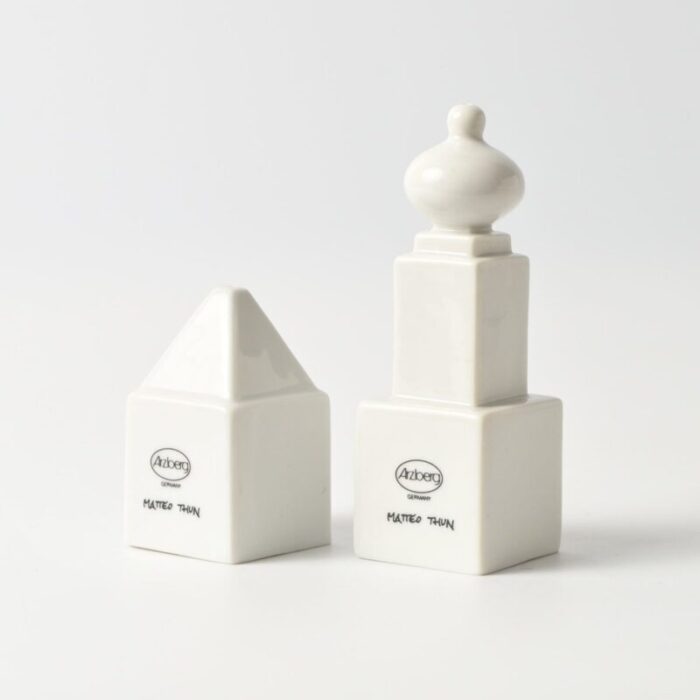 monumenti salt and pepper shakers by matteo thun for arzberg 1980s set of 2 6