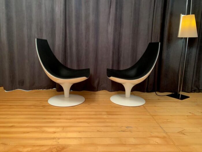 moon armchairs by pietro arosio for tacchini 2000s set of 2 1648