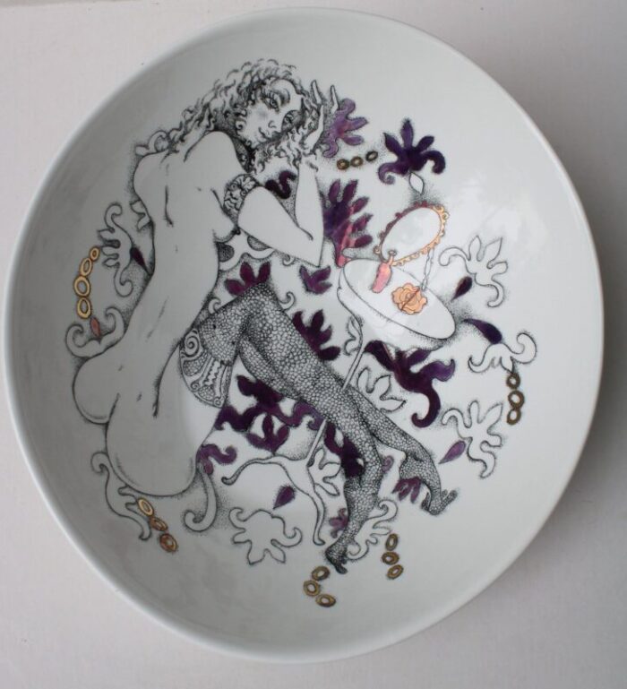 morning 2008 bowl in painted porcelain by ieva liepina 4