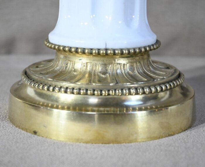 napoleon iii ceramic oil table lamp 19th century 19