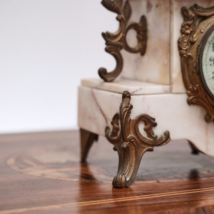 napoleon iii table clock in marble 5