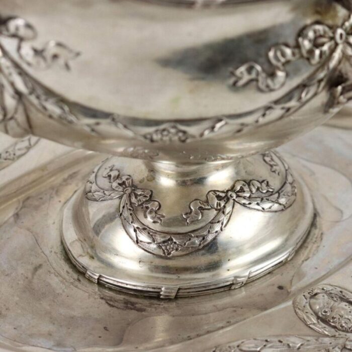 neoclassical silver sauce bowls set of 2 6