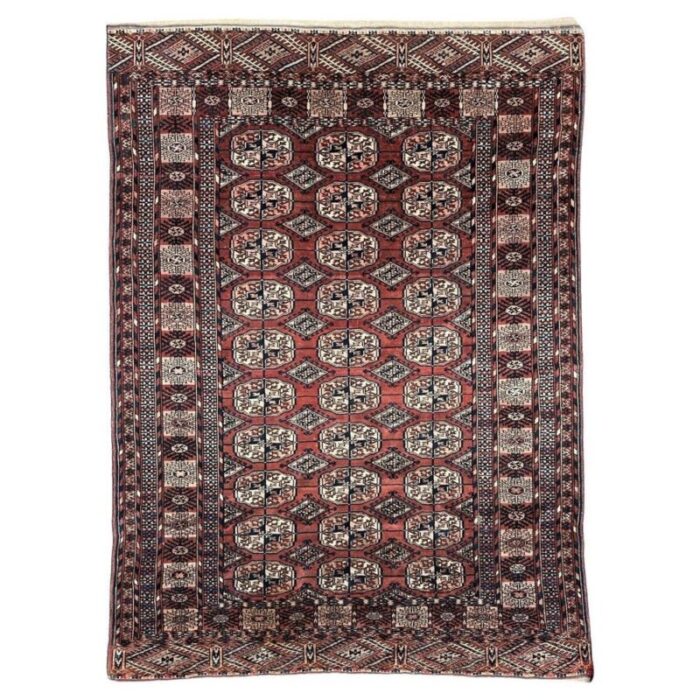 nice antique turkmen bokhara rug 1890s 1