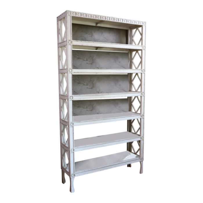 off white 6 shelf bookshelf 3370