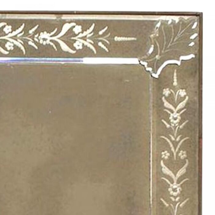 ongaro e fuga italian venetian murano etched floral design wall mirrors a pair 2344