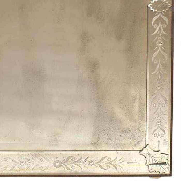 ongaro e fuga italian venetian murano etched floral design wall mirrors a pair 5754