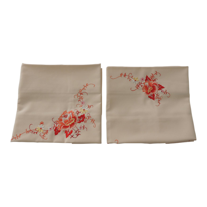 orange and pink embroidered cotton king pillowcasescovers set of 2 3244