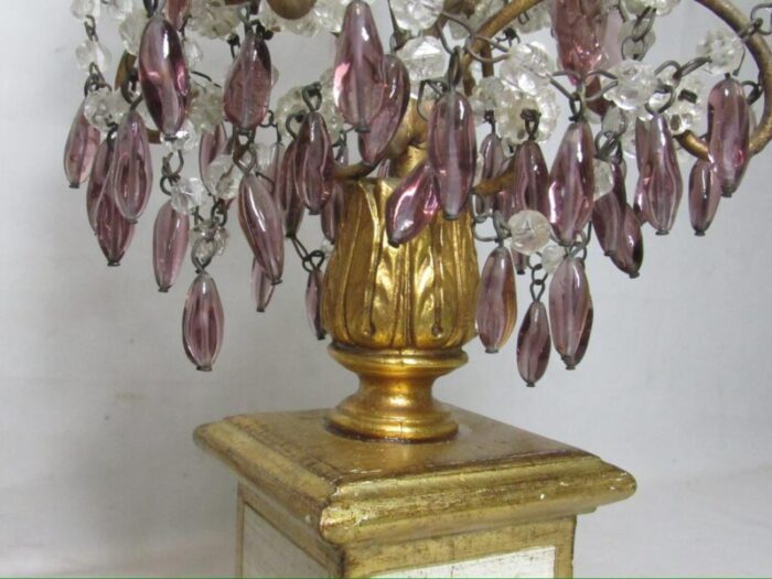 pair of vintage italian beaded lamps 2281