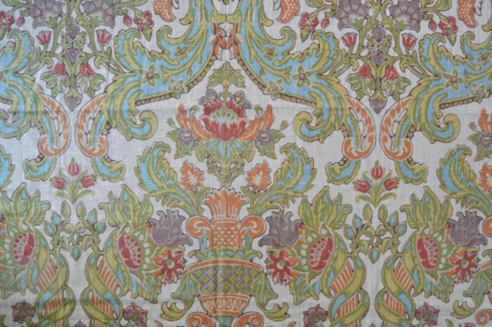 palomar jacobean style printed linen fabric by kravet 175 yards 1039