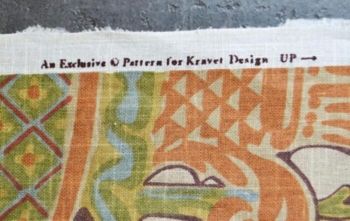 palomar jacobean style printed linen fabric by kravet 175 yards 2881