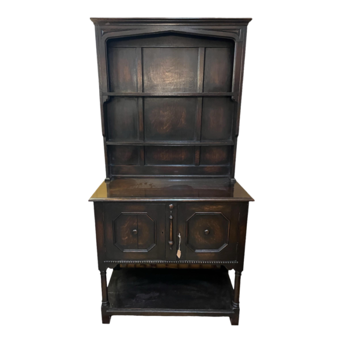 petite oak welsh cabinet 1920s 7053