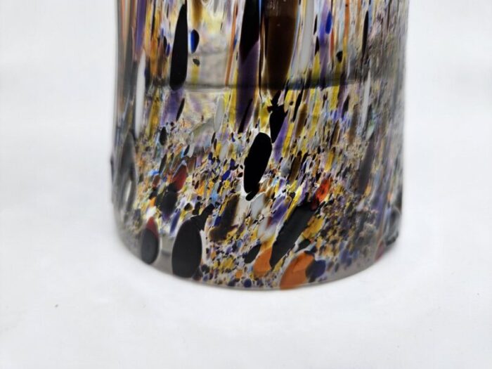 polychrome murano glass vase 1970s 18