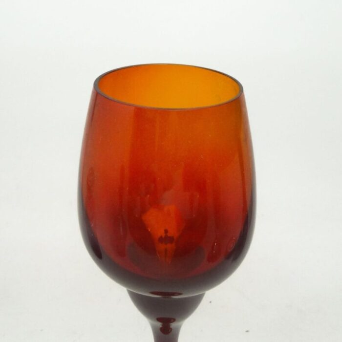 postmodern chalice from zabkowice glassworks poland 1970s 6