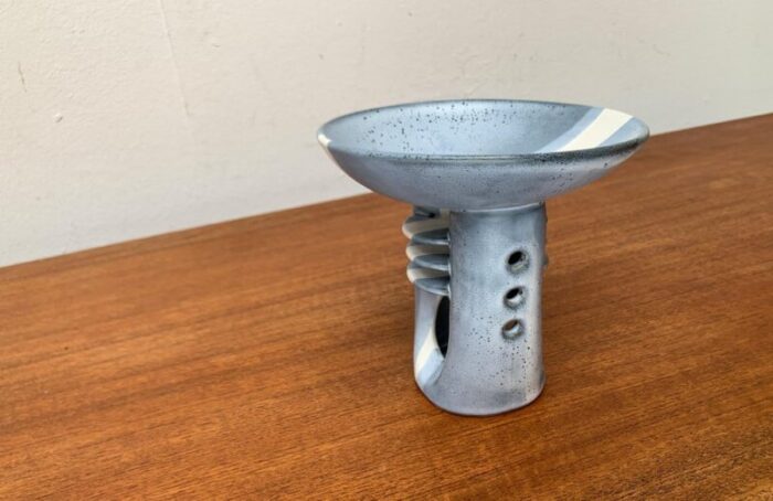 postmodern german studio pottery abstract candleholder and aroma lamp 1980s 3