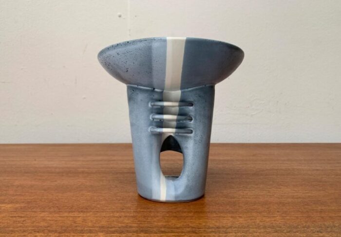 postmodern german studio pottery abstract candleholder and aroma lamp 1980s 6