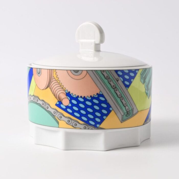 postmodern porcelain box from seltmann weiden 1980s 2