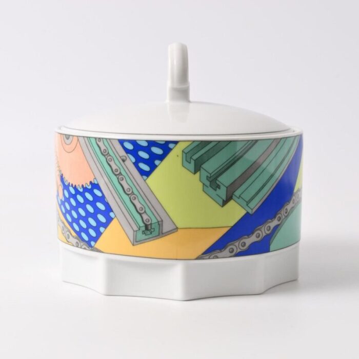 postmodern porcelain box from seltmann weiden 1980s 3