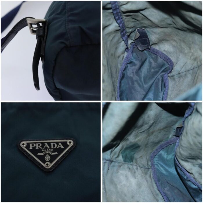 prada backpack nylon green auth 74575 2633