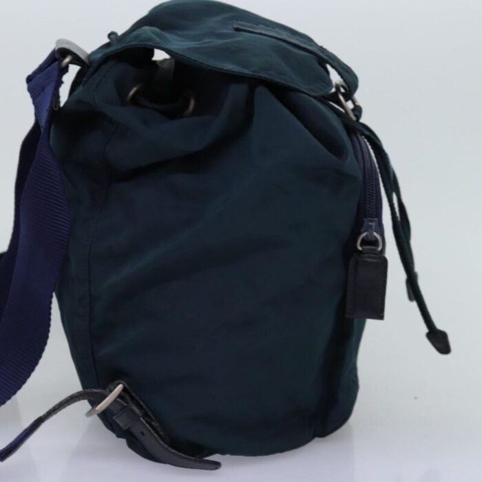 prada backpack nylon green auth 74575 4066