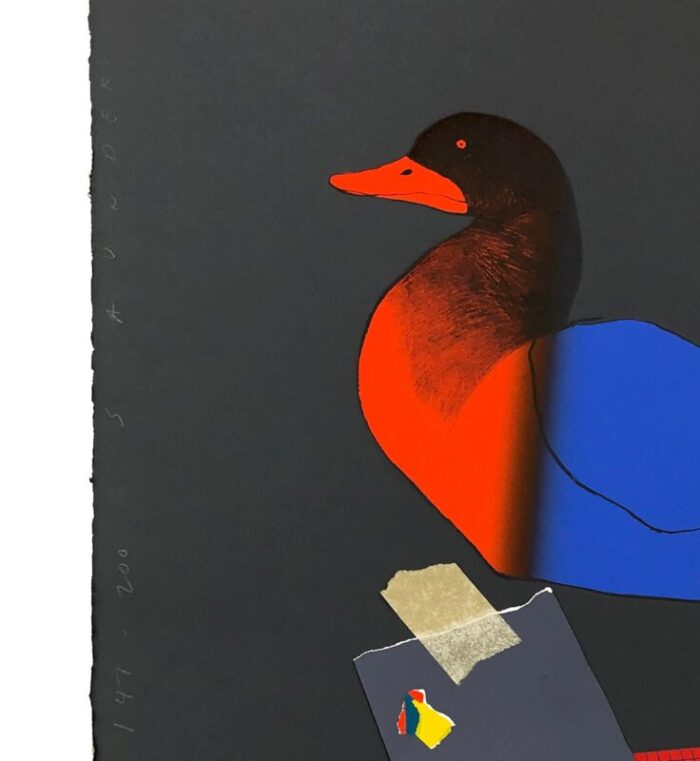 raymond saunders duck out of water print 1975 6082