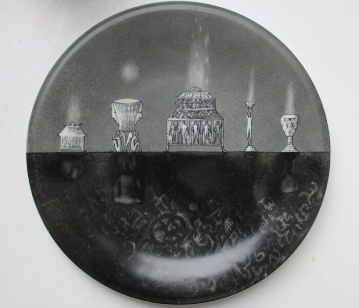 relic 1999 plate in painted porcelain by ieva krumina 1