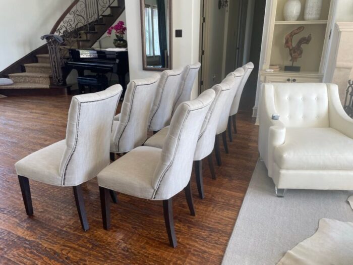 restoration hardware martine dining side chairs set of 8 4660