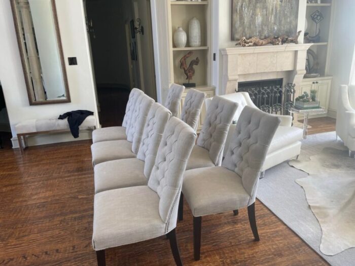 restoration hardware martine dining side chairs set of 8 5555