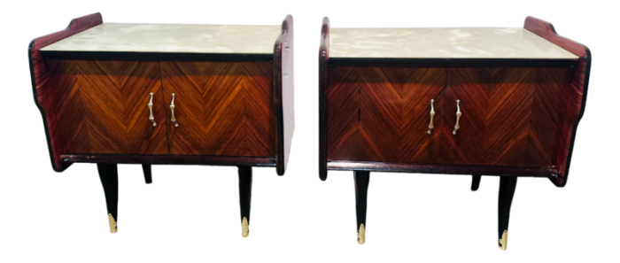 rosewood bedside tables set of 2 3883