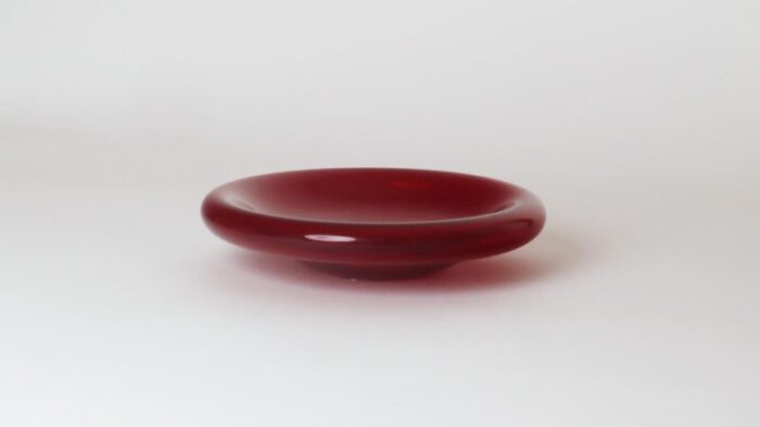 ruby red murano glass bowl 1970s 9007