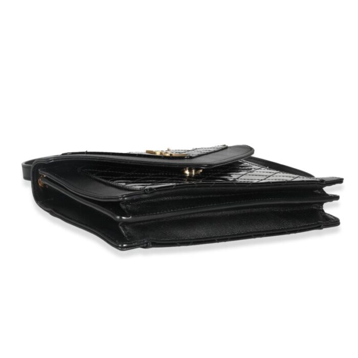 saint laurent black patent calfskin mini gaby satchel 8929